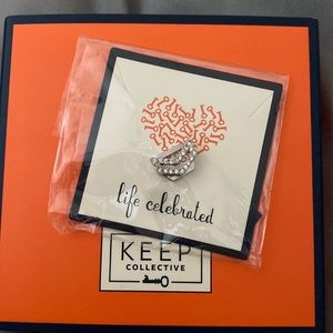 Keep Collective pave chevron charm